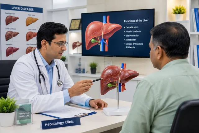 Hepatology care at an international hospital